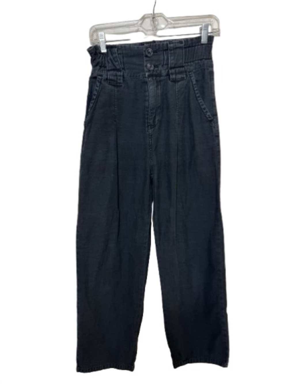 Free People Black High-Waist Relaxed pants